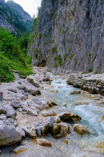 At the upper end of the Hoellentalklamm