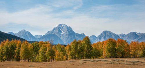Mountain panorama of the Teton Range