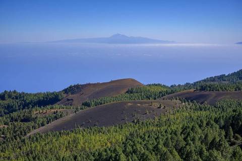 View from Birigoyo Volcano to Teide