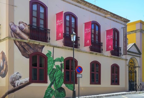 Silk Museum with mural painting