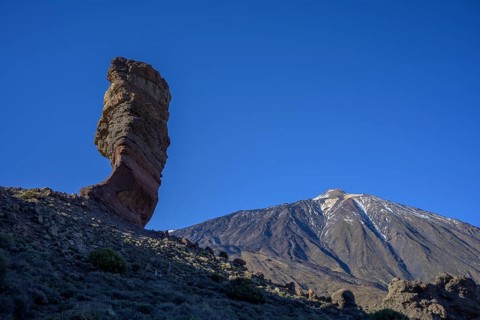 Roque Cinchado and Teide
