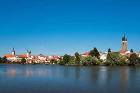 Town view with St. James' Church