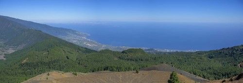 View from Birigoyo Volcano to Puerto Santa Cruz