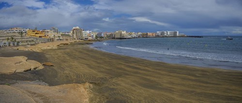 View of the coastal village