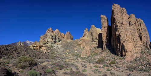 View of the Roques de Garcia from the hiking trail