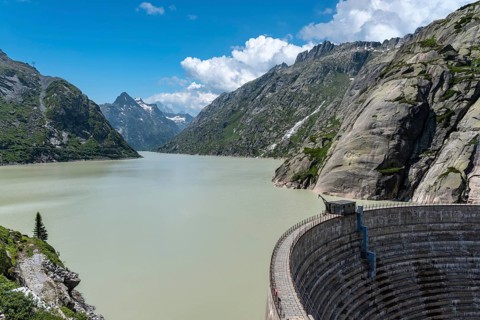 Spitallamm dam on Lake Grimsel