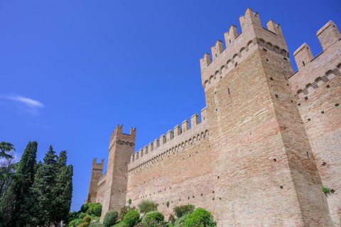 Medieval city defensive wall