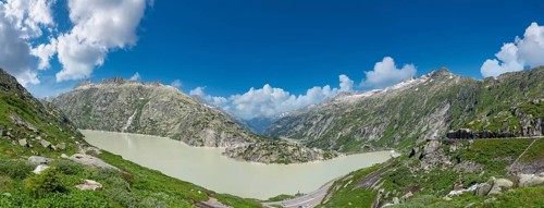View of Lake Grimsel from the Grimsel Pass road