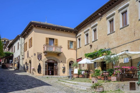 Restaurant by the clock tower