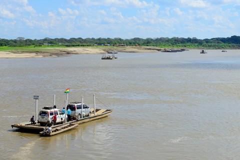 Simple ferry across the Rio Mamore