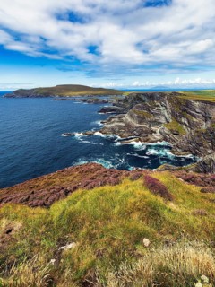 Rugged cliffs overlooking the Atlantic Ocean