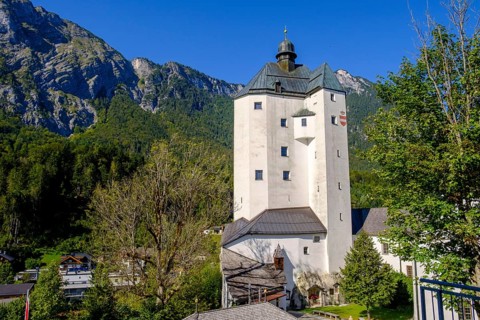 Mariastein with pilgrimage church and keep