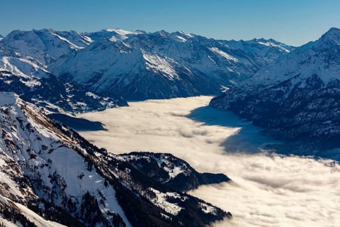 Sea of fog over the Haslital