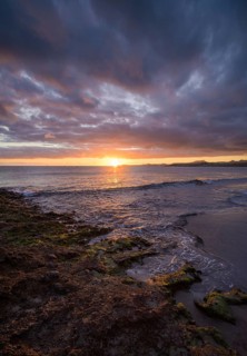 Sunset at Tejita Beach near Montana Roja