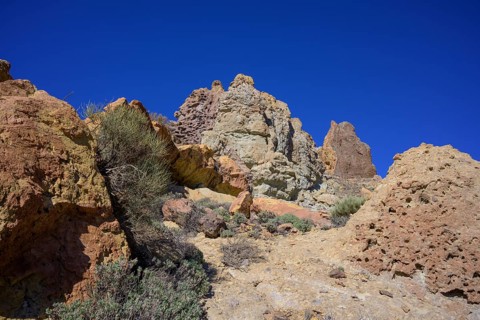 Colourful rocks of Roques de Garcia