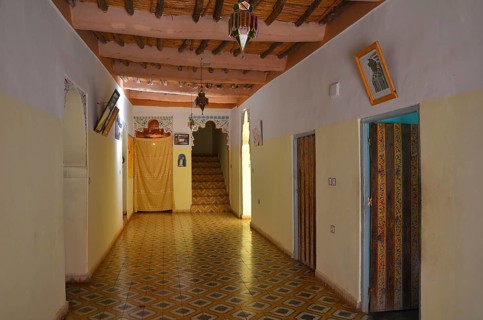 Hallway of a noble hotel in the gorge George du Todra