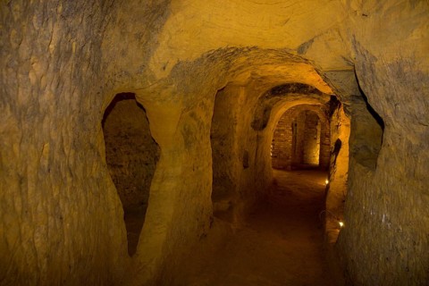 Passages in the sandstone