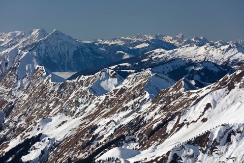 View across the Augstmatthorn to the Niesen