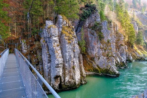 Lower suspension bridge