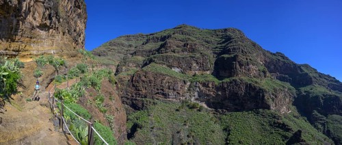 Spectacular trail in Barranco Guarimar