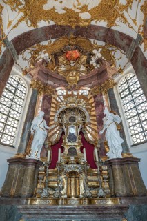 Interior view with side altar
