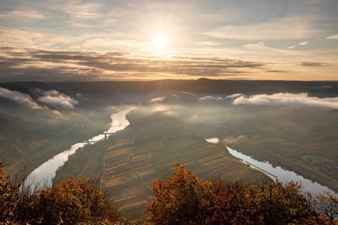 View over the Moselle valley