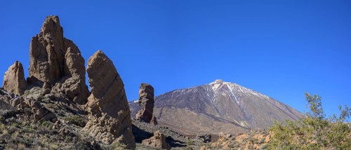 Roque Cinchado and Teide