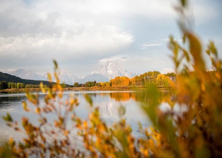 Mount Moran reflected in Snake River