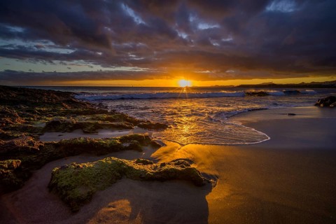 Sunset at Tejita Beach near Montana Roja