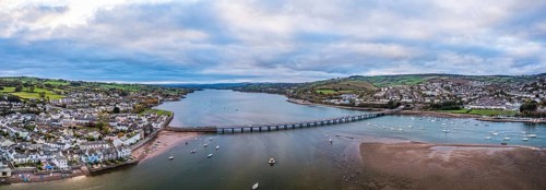 Panorama over River Teign