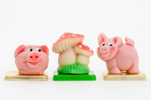 Pink Marzipan Pigs