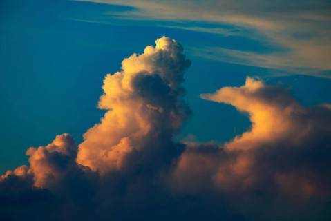 Sunset with clouds in Ribeira Grande