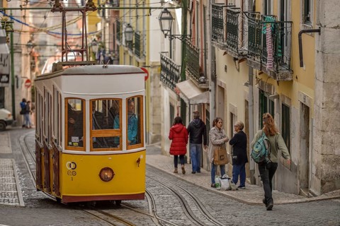 Funicular railway Ascensor da Bica