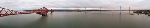 Forth Bridge railway bridge and Forth Road Bridge road bridge