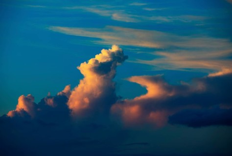 Sunset with clouds in Ribeira Grande