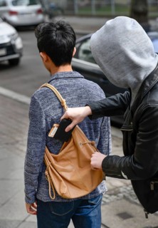Theft of a purse from a handbag