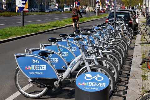 Deezer Nextbike rental bikes