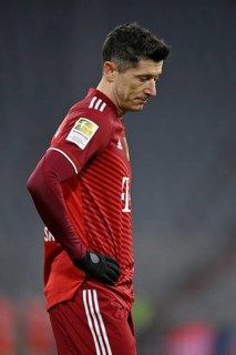 Robert Lewandowski FC Bayern Munich FCB 09 disappointed