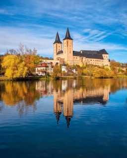 Rochlitz Castle in autumn