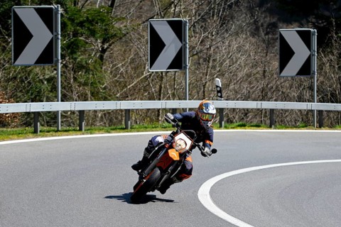 Pass ride motorcyclist