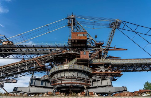 Old lignite excavators in Ferropolis