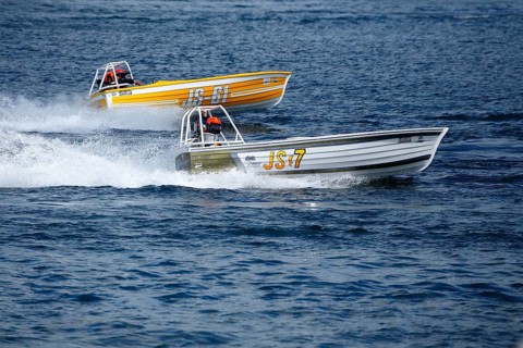 Boat racing on the Saint Lawrence River