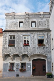 Renaissance house with sgraffiti