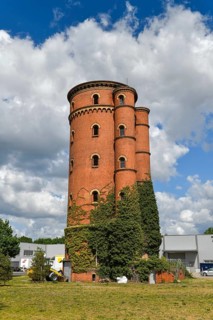 Old water tower on the former gasworks