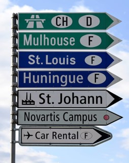 Signpost Mulhouse