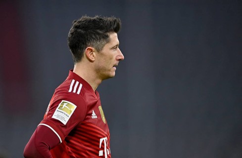 Robert Lewandowski FC Bayern Munich FCB 09 disappointed