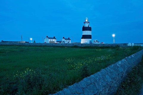 Hook Head Lighthouse at night