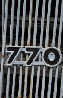 Number 770 on radiator grille of MAN Diesel truck