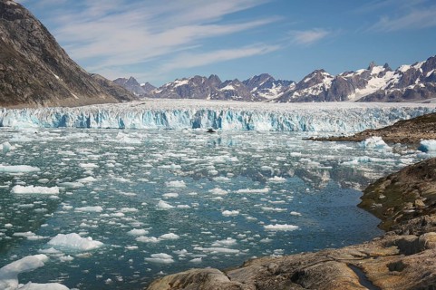 Front of a glacier