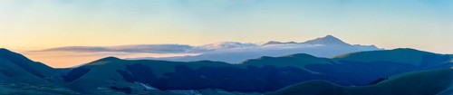 Sunrise on Sibillini mountains